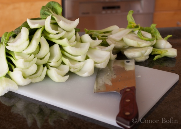 Bok choi or pak choi is a beautiful delicate vegetable. 