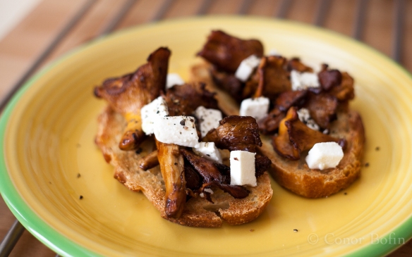 Chanterelles with goats cheese on toast (8 of 8)